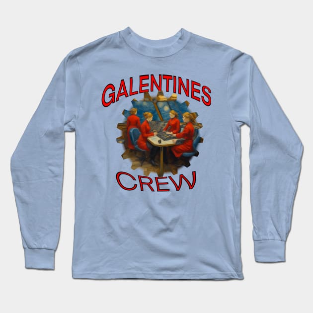Galentines crew Van Gogh style Long Sleeve T-Shirt by sailorsam1805